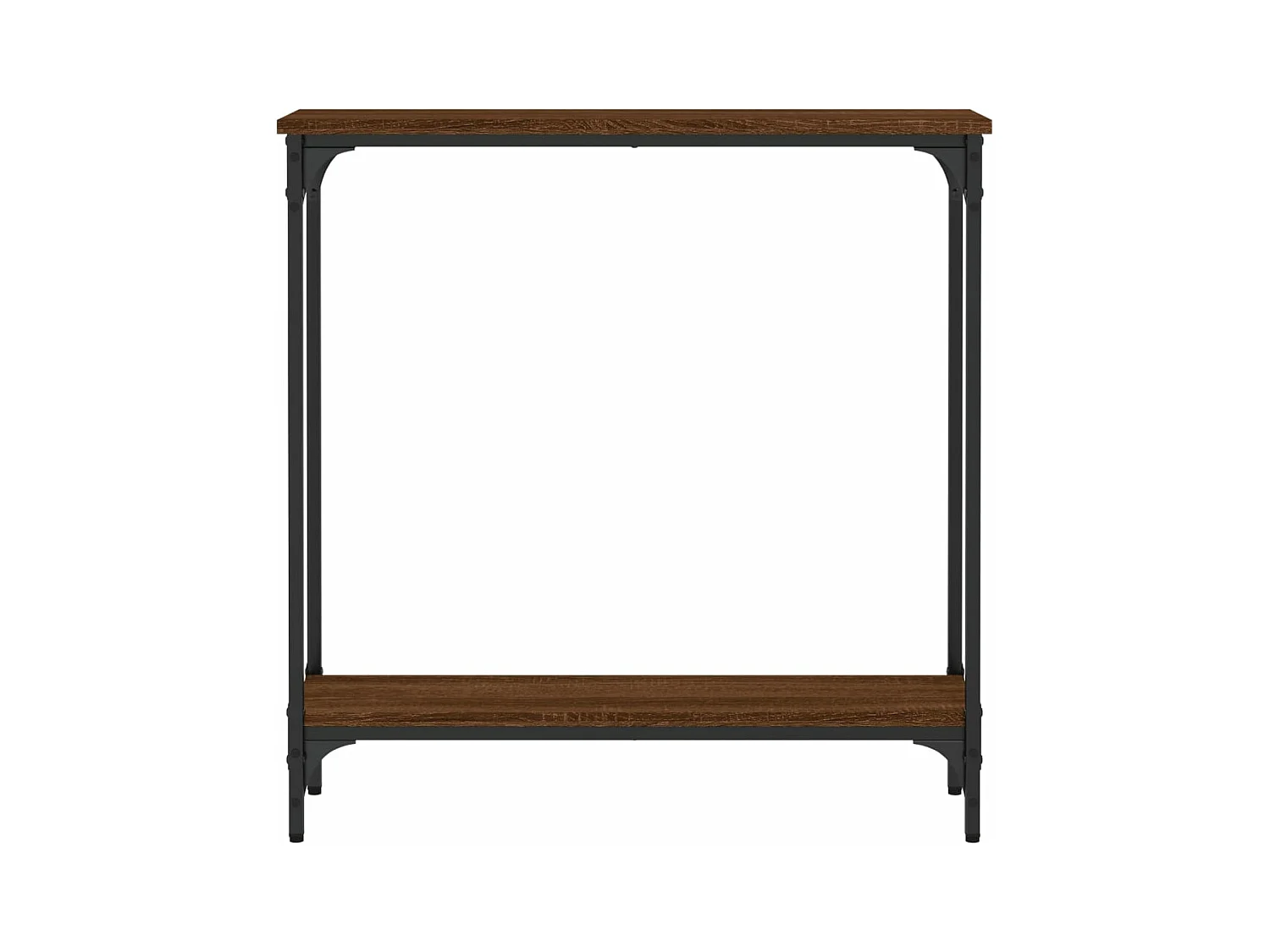 Table console chêne marron 75x22,5x75 cm bois d'ingénierie