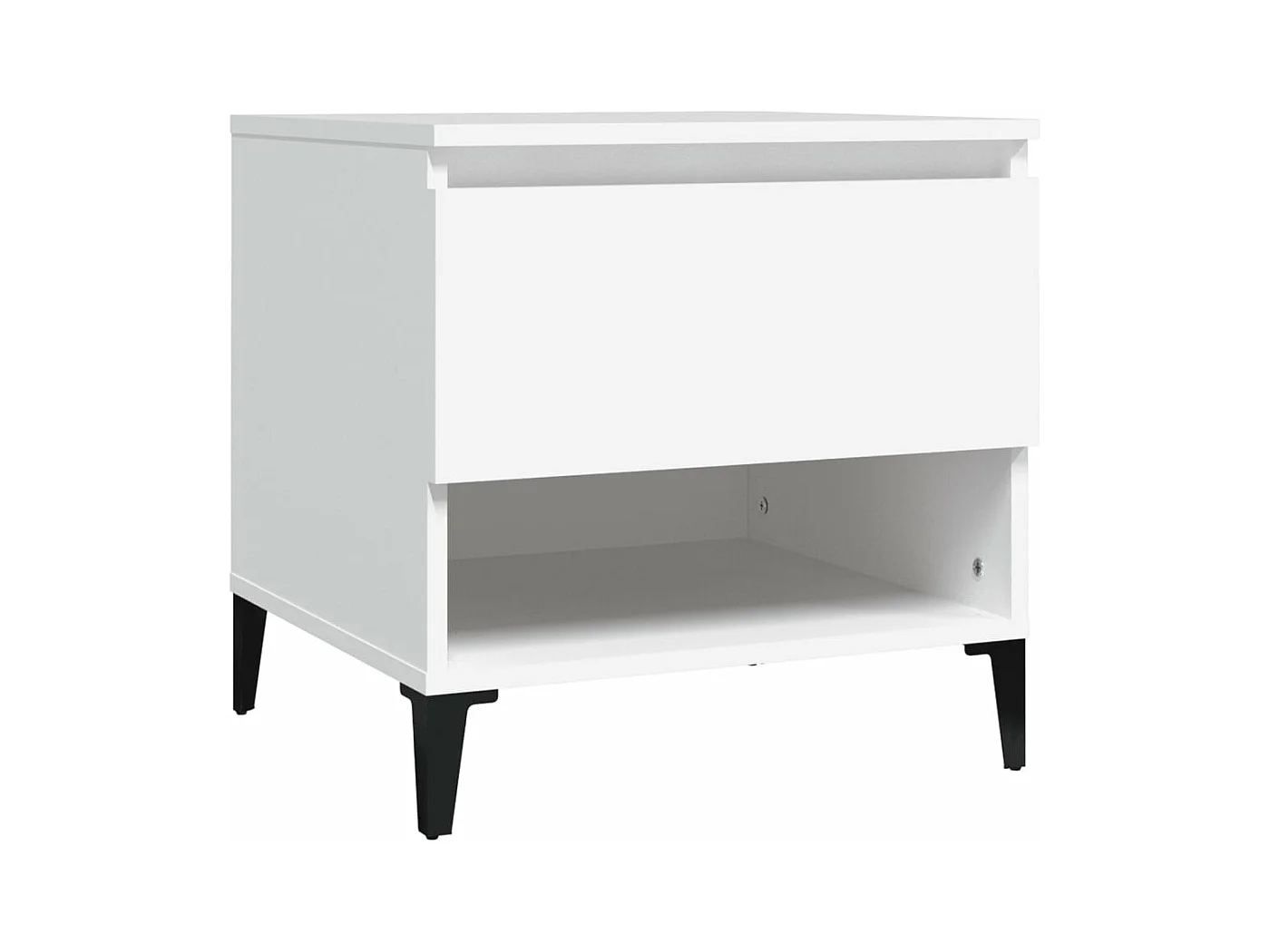 Tables d'appoint 2 pièces Blanc 50x46x50 cm Bois d’ingénierie