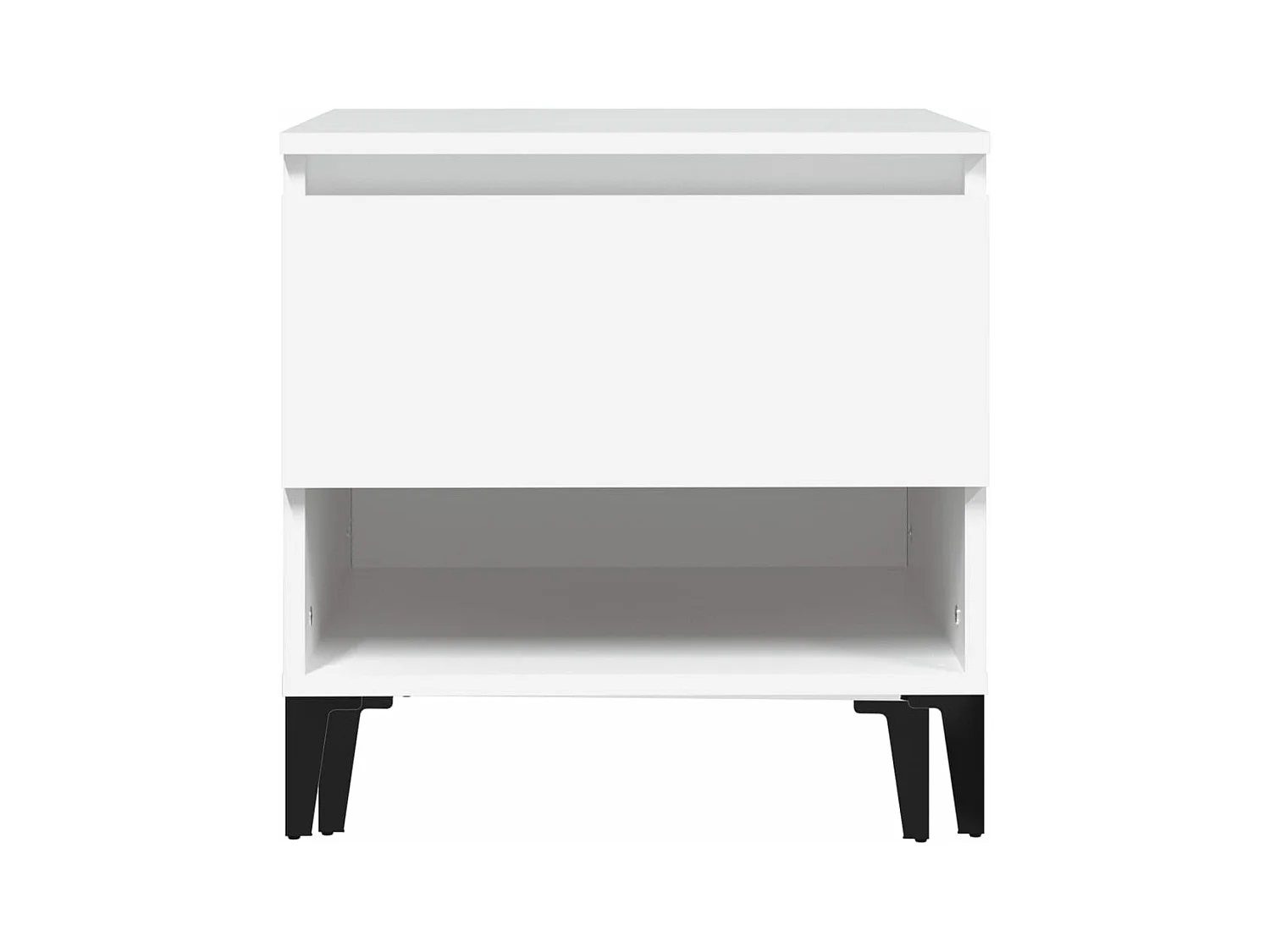 Tables d'appoint 2 pièces Blanc 50x46x50 cm Bois d’ingénierie