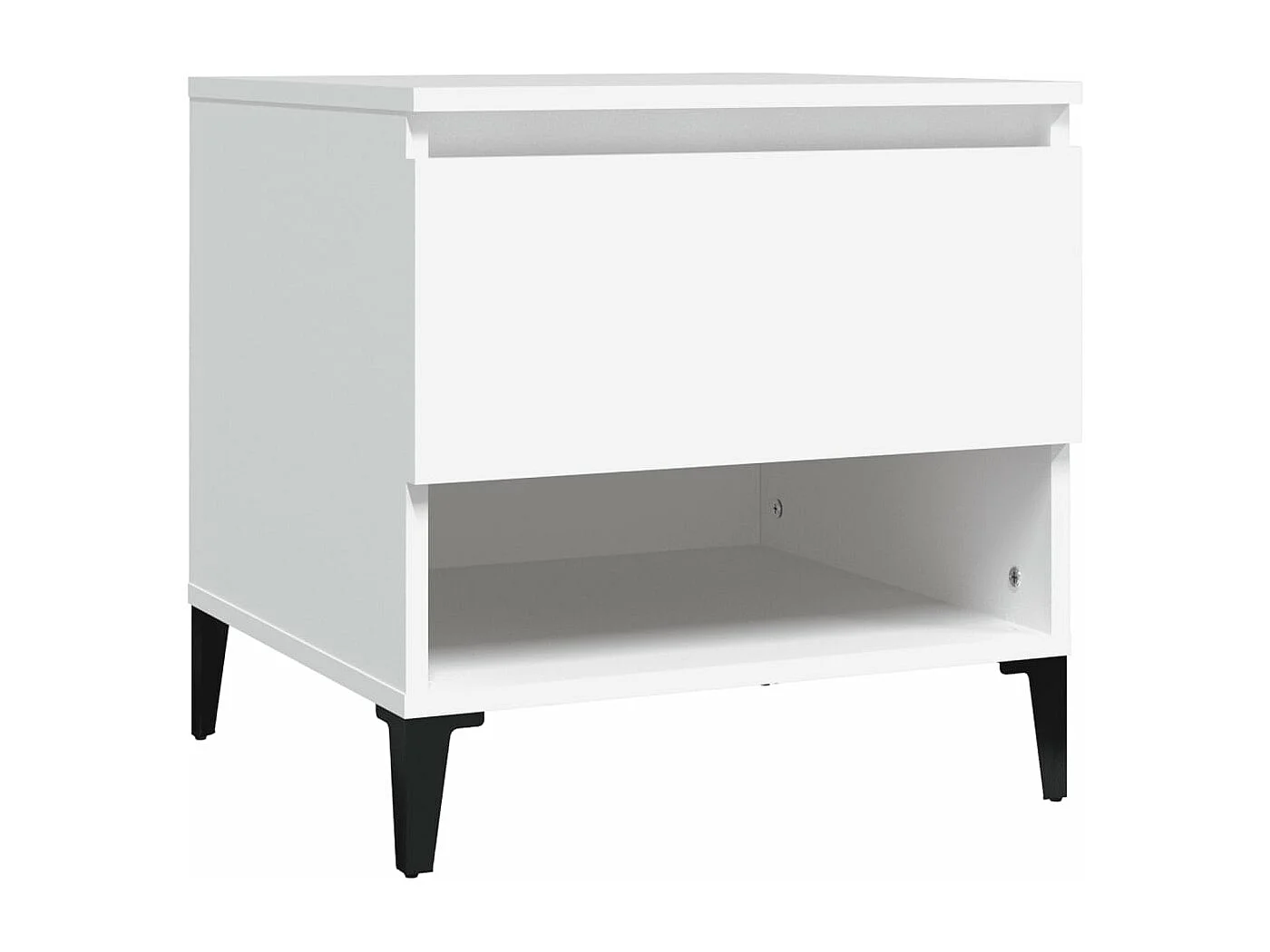 Tables d'appoint 2 pièces Blanc 50x46x50 cm Bois d’ingénierie