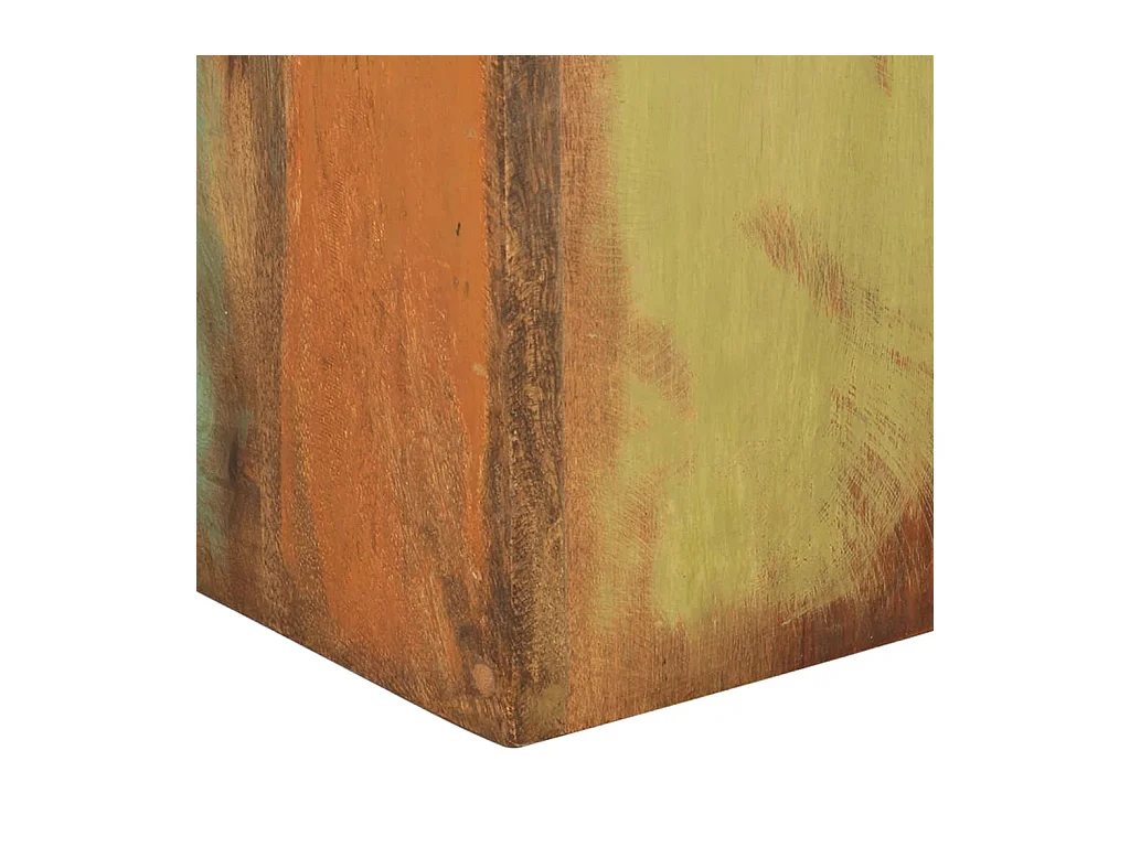 Mesitas auxiliares 2 piezas madera maciza reciclada