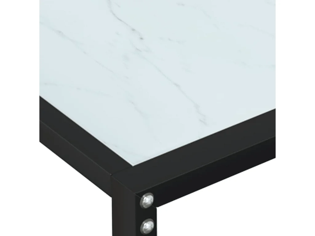Wandtafel 160x35x75,5 cm gehard glas witmarmerkleurig