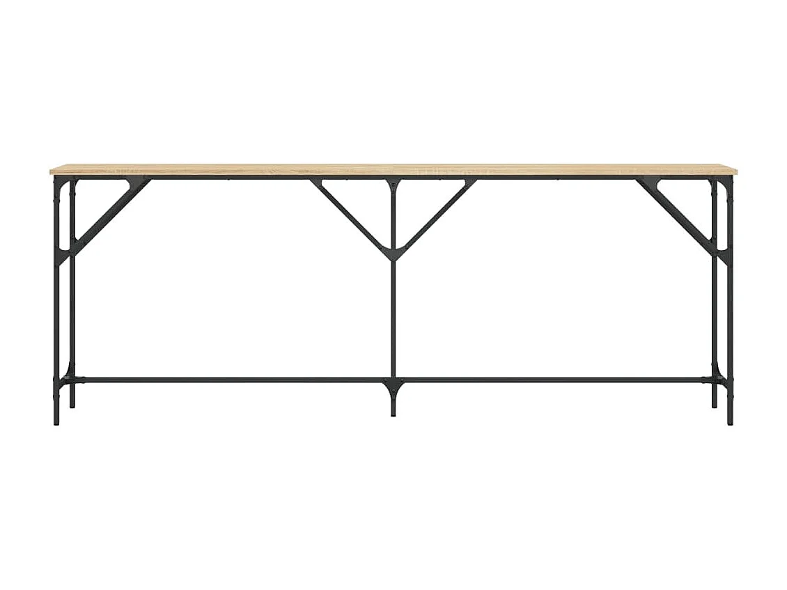 Mesa consola 200x29x75 cm derivados de madeira carvalho sonoma