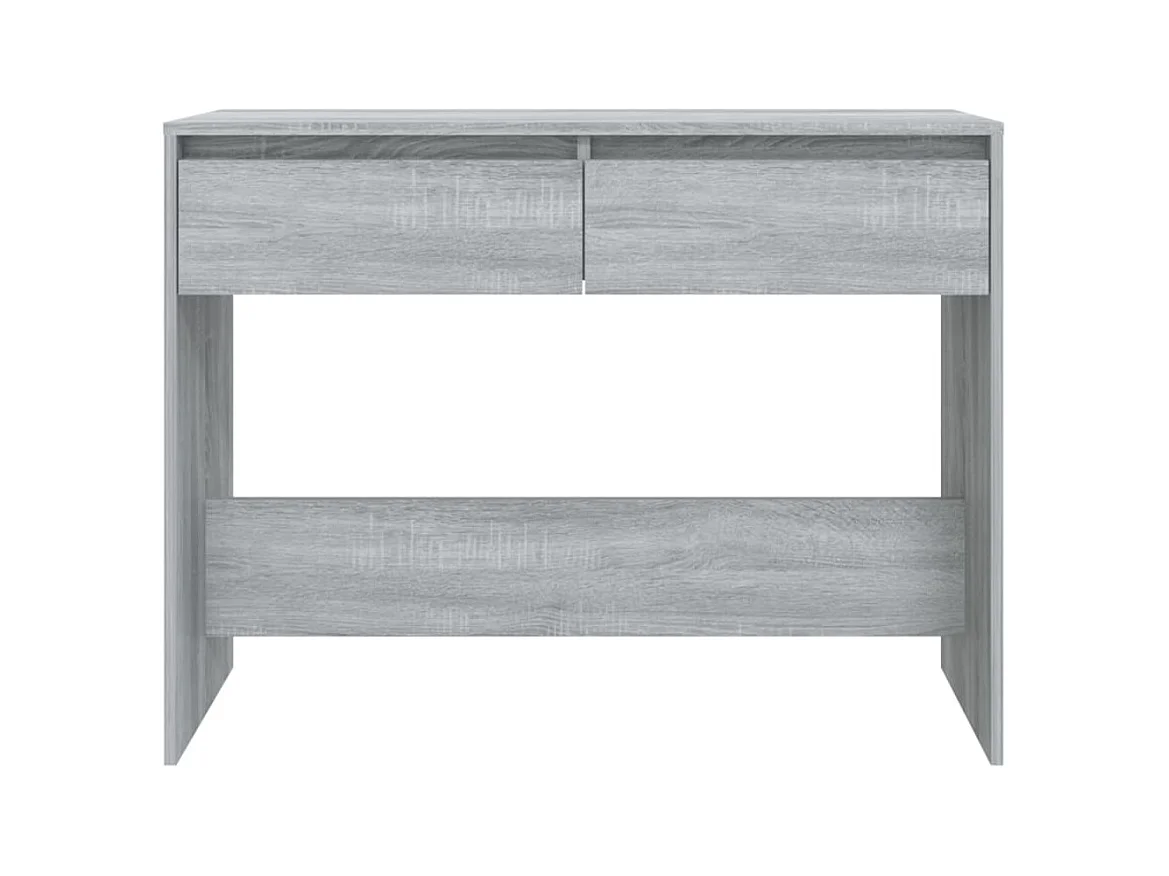 Mesa consola 100x35x76,5 aglomerado cor sonoma cinzento