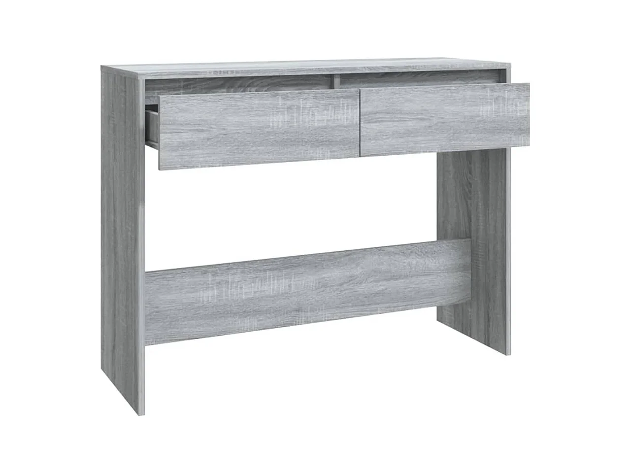Mesa consola 100x35x76,5 aglomerado cor sonoma cinzento