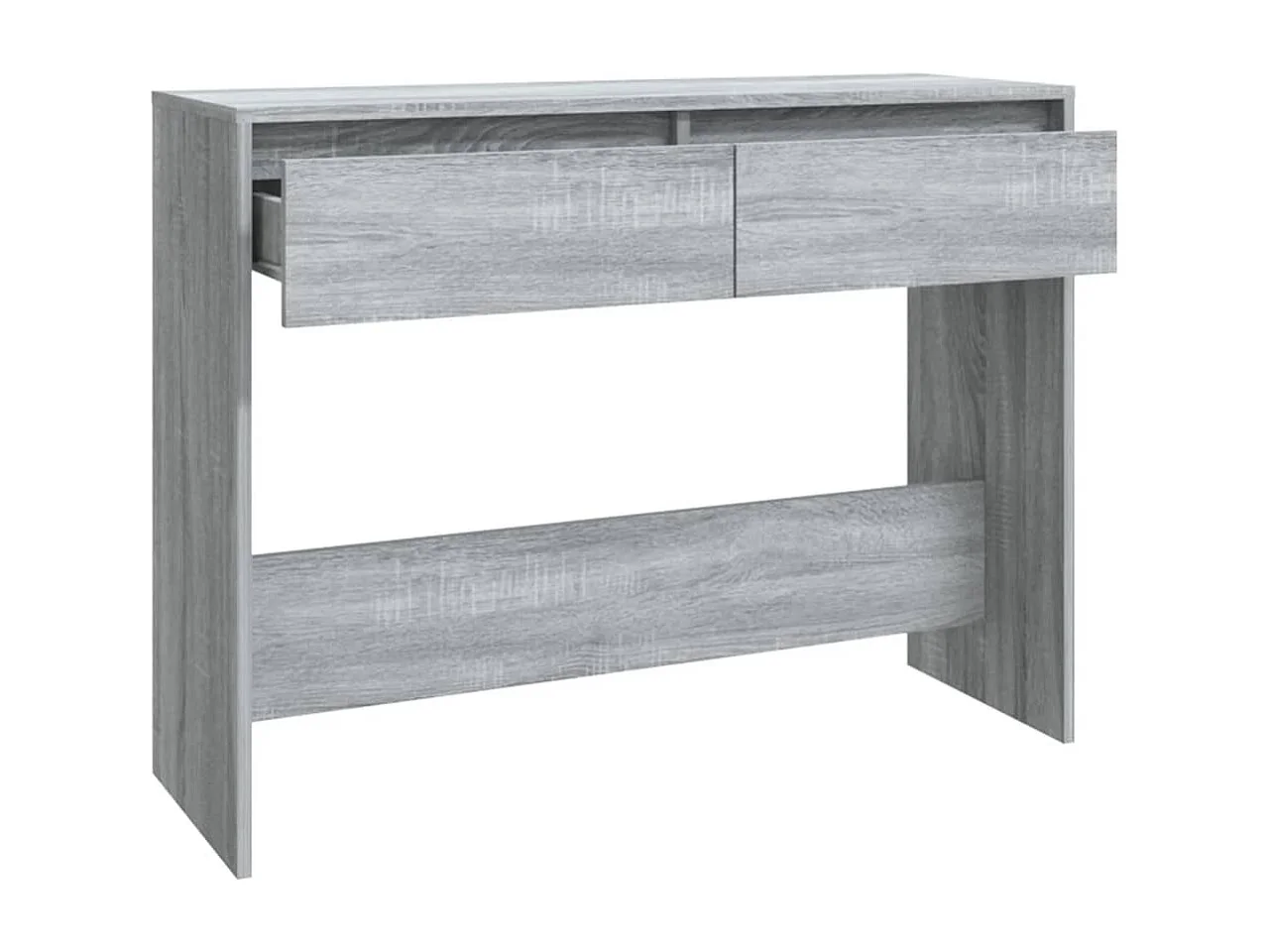 Mesa consola 100x35x76,5 aglomerado cor sonoma cinzento
