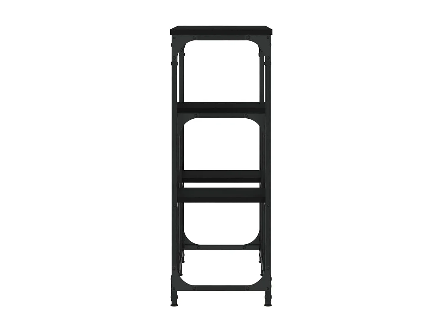 Mesa consola 89,5x28x76 cm derivados de madeira preto