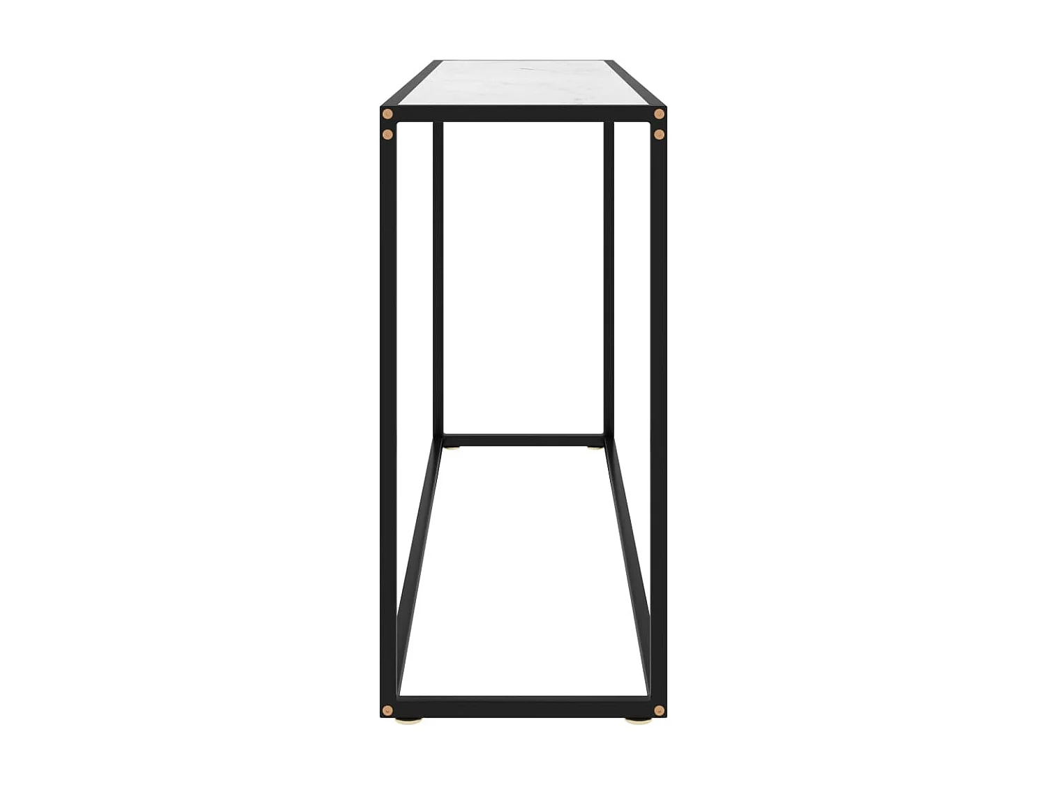 Table console Blanc 120x35x75 cm Verre trempé