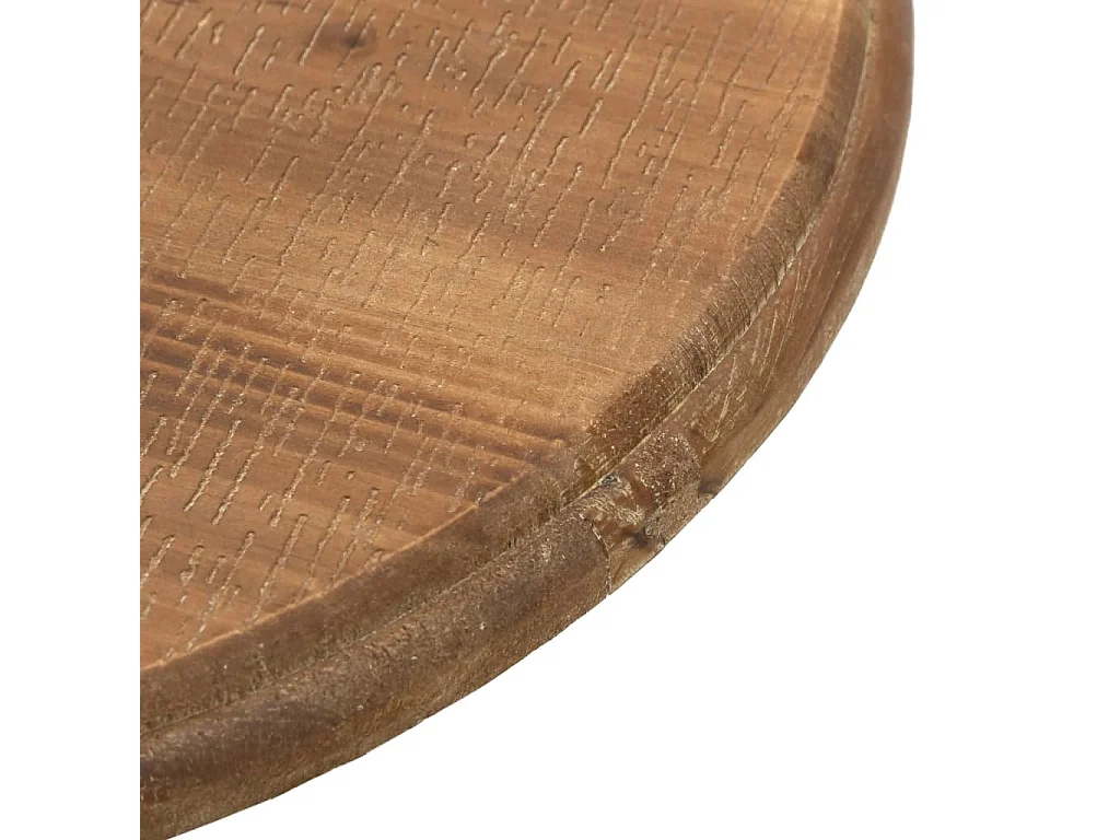 Mesa de extremidade madeira de abeto maciça 40x64 cm castanho