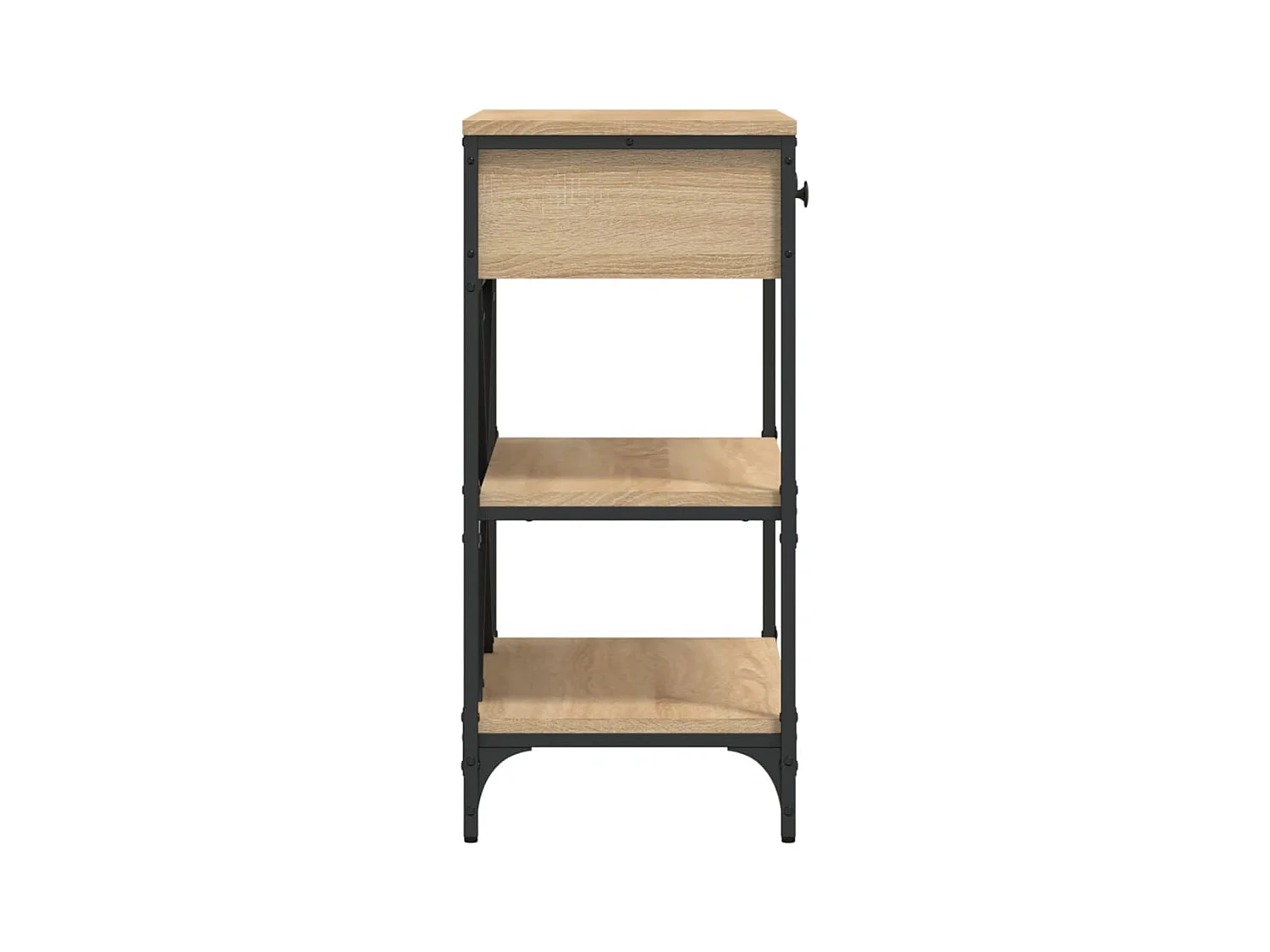 Table console chêne sonoma 75x34,5x75 cm bois d'ingénierie