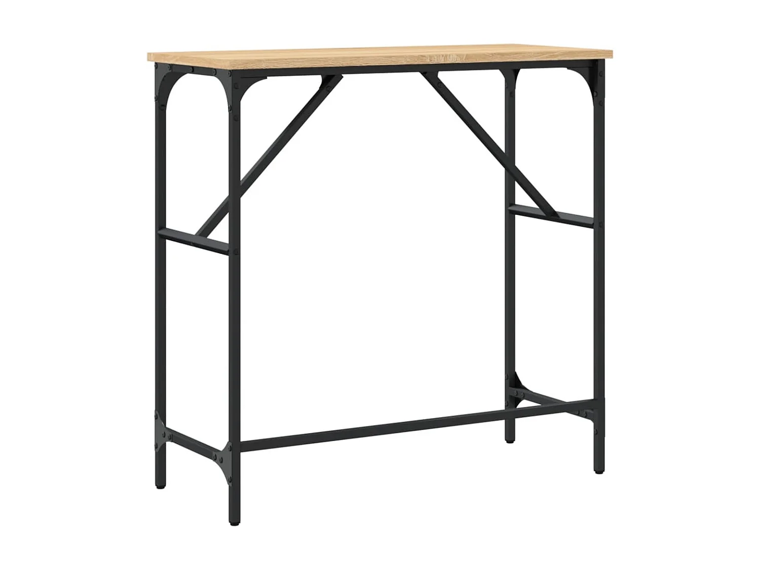 Wandtafel 75x32x75 cm bewerkt hout sonoma eikenkleurig