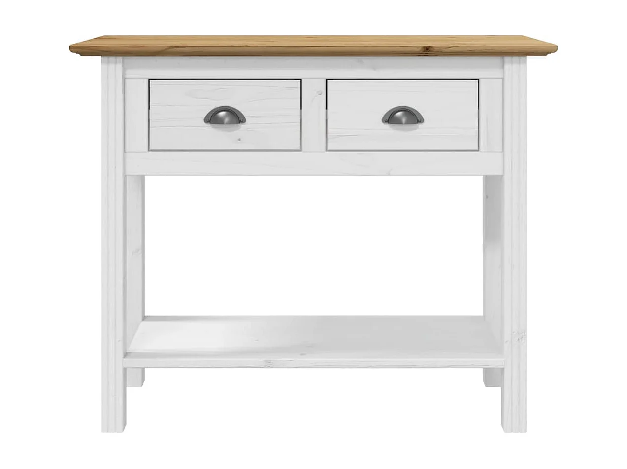 Mesa consola BODO 90x34,5x73cm madeira de pinho maciça castanho