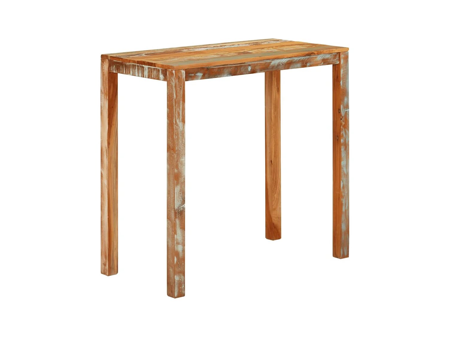 Table de bar 112x55x108 cm Bois massif de récupération