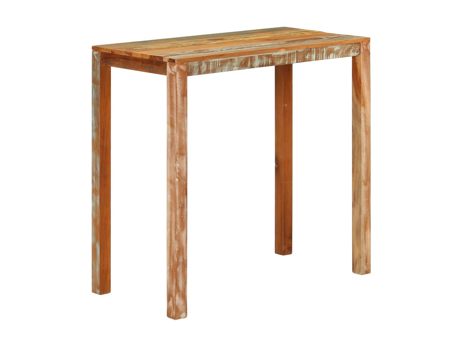 Table de bar 112x55x108 cm Bois massif de récupération