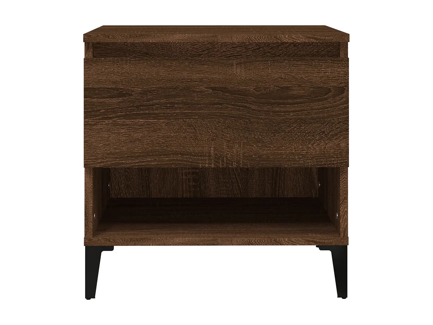 Table d'appoint Chêne marron 50x46x50 cm Bois d'ingénierie
