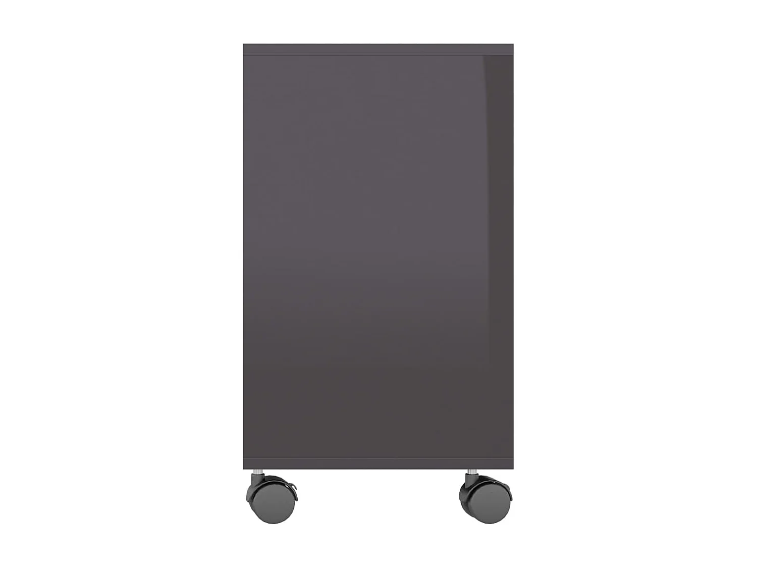 Table d'appoint Gris brillant 70x35x55 cm Bois d'ingénierie