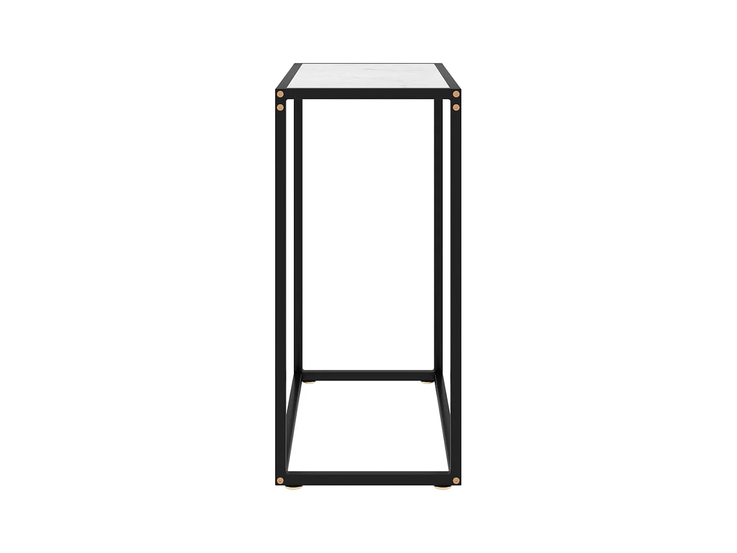 Wandtafel 60x35x75 cm gehard glas wit