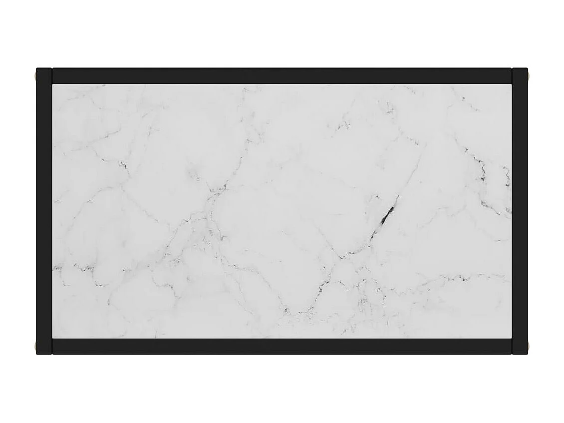 Wandtafel 60x35x75 cm gehard glas wit