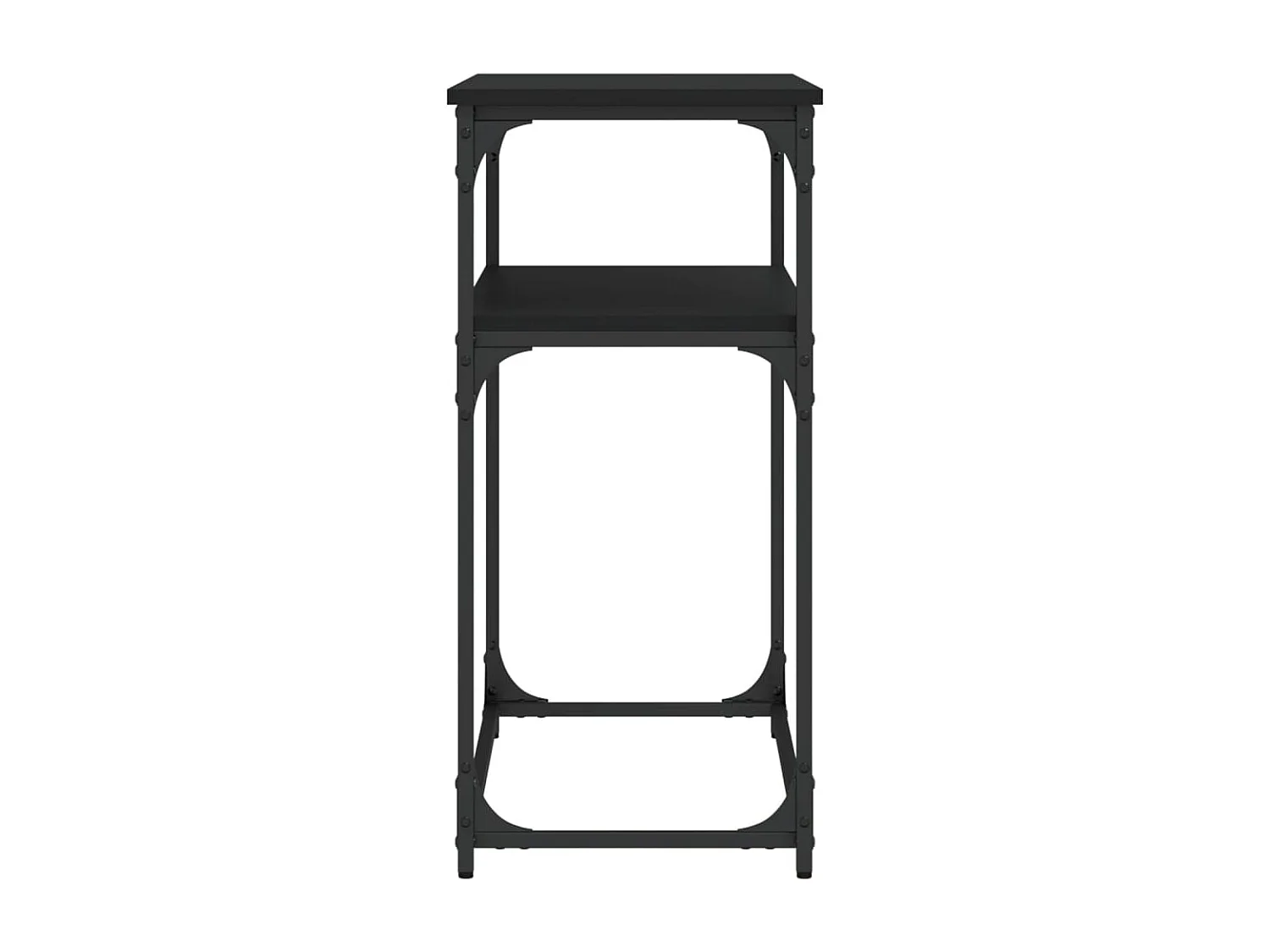 Table console noir 100x35,5x75 cm bois d'ingénierie