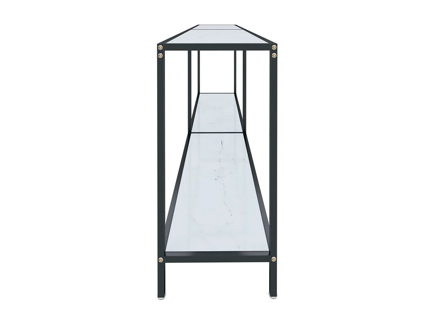 Wandtafel 200x35x75,5 cm gehard glas wit