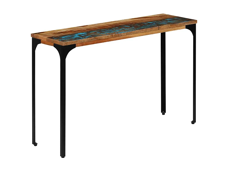 Mesa consola madera maciza reciclada 120x35x76 cm