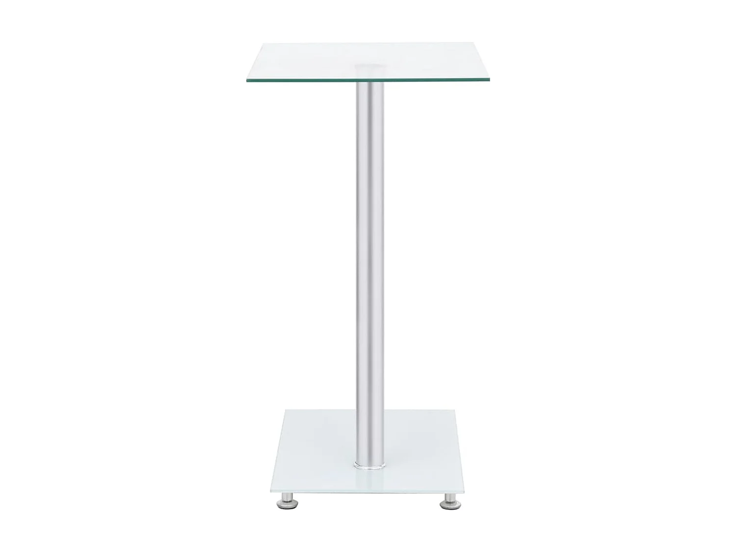 Table d'appoint en forme U Transparent 45x30x58 cm Verre trempé