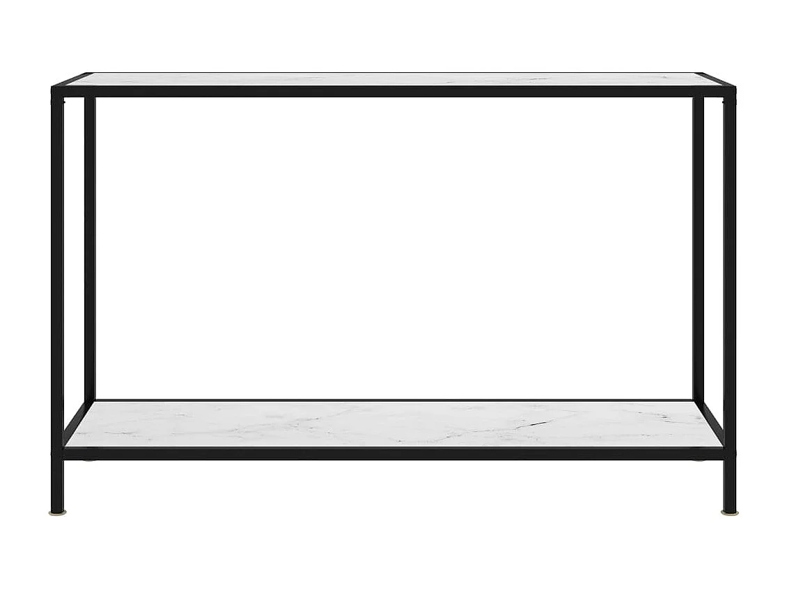 Wandtafel 120x35x75 cm gehard glas wit