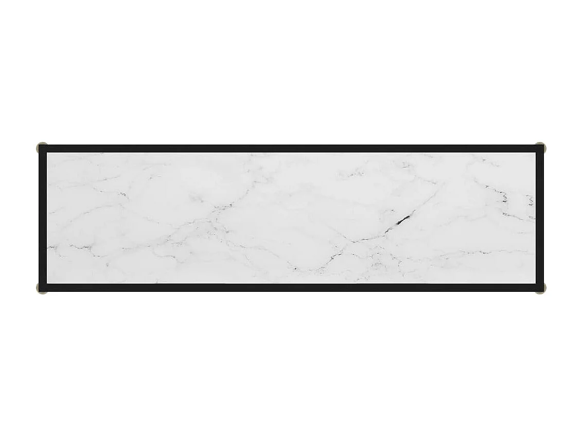 Wandtafel 120x35x75 cm gehard glas wit