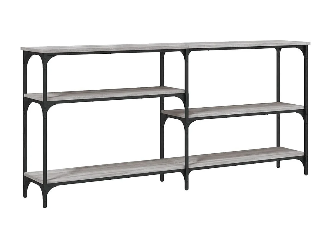 Table console sonoma gris 160x29x75 cm bois d'ingénierie