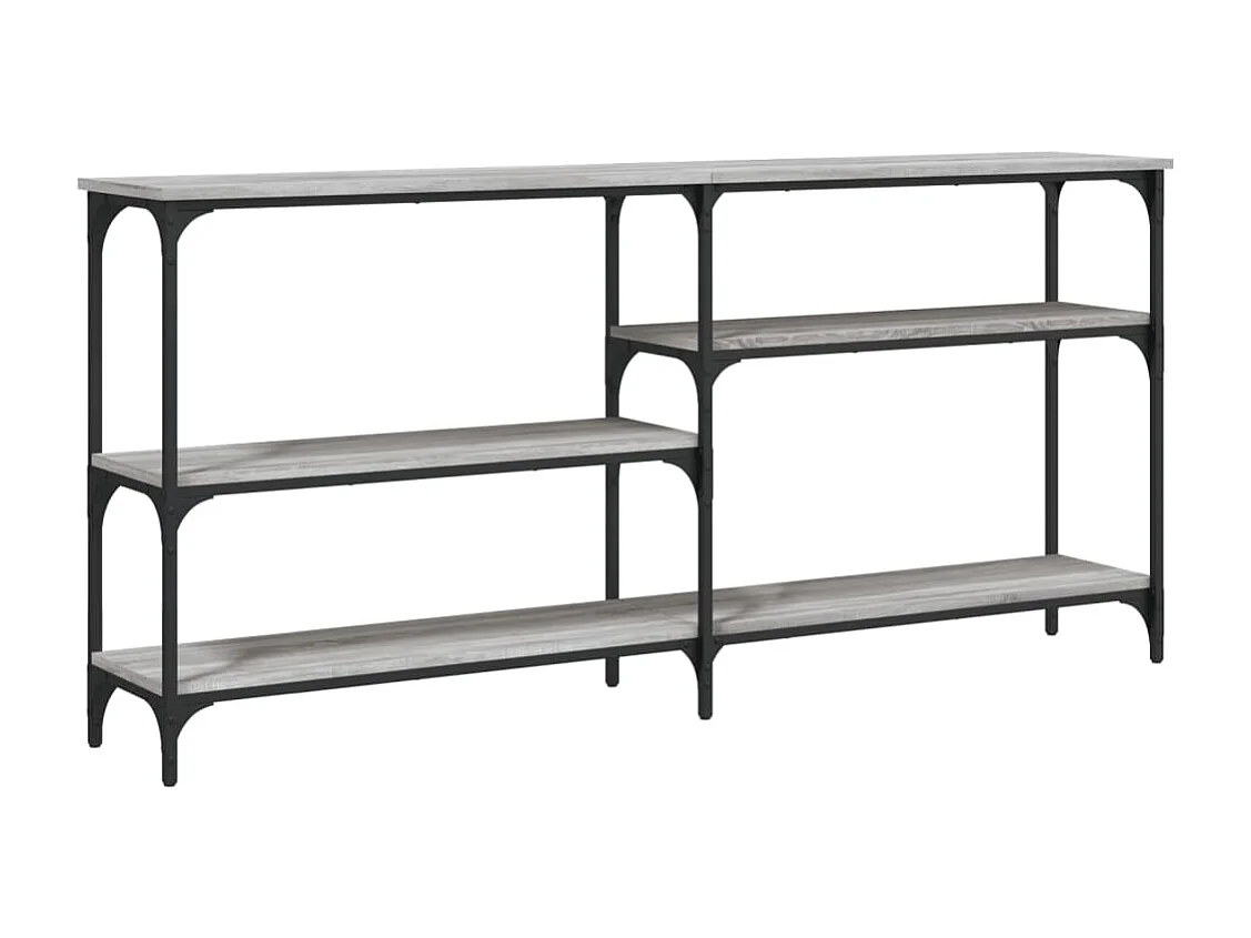 Table console sonoma gris 160x29x75 cm bois d'ingénierie