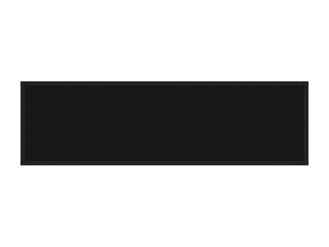 Table console Noir 120x35x75 cm Verre trempé