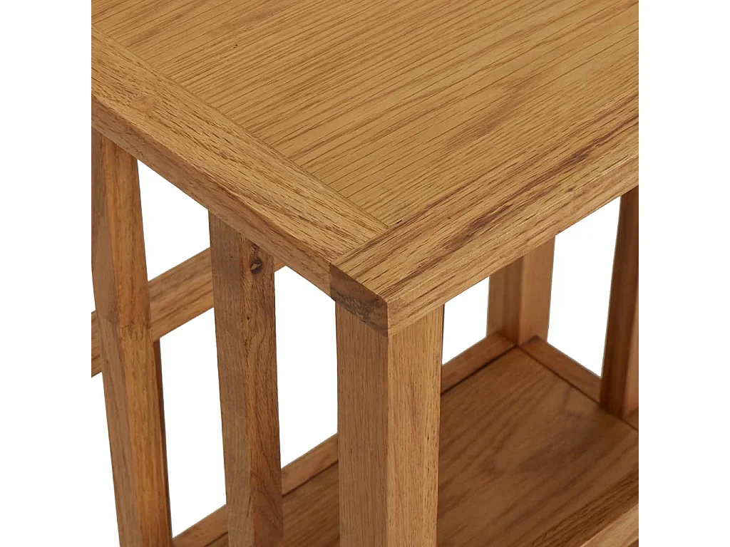 Table à revues 45x35x55 cm Bois de chêne solide