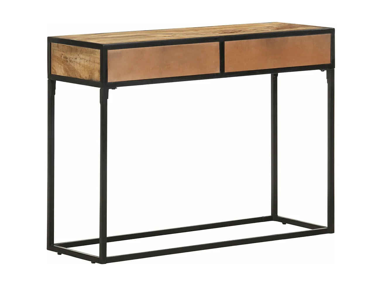 Mesa consola 100x35x75 cm madeira de mangueira maciça