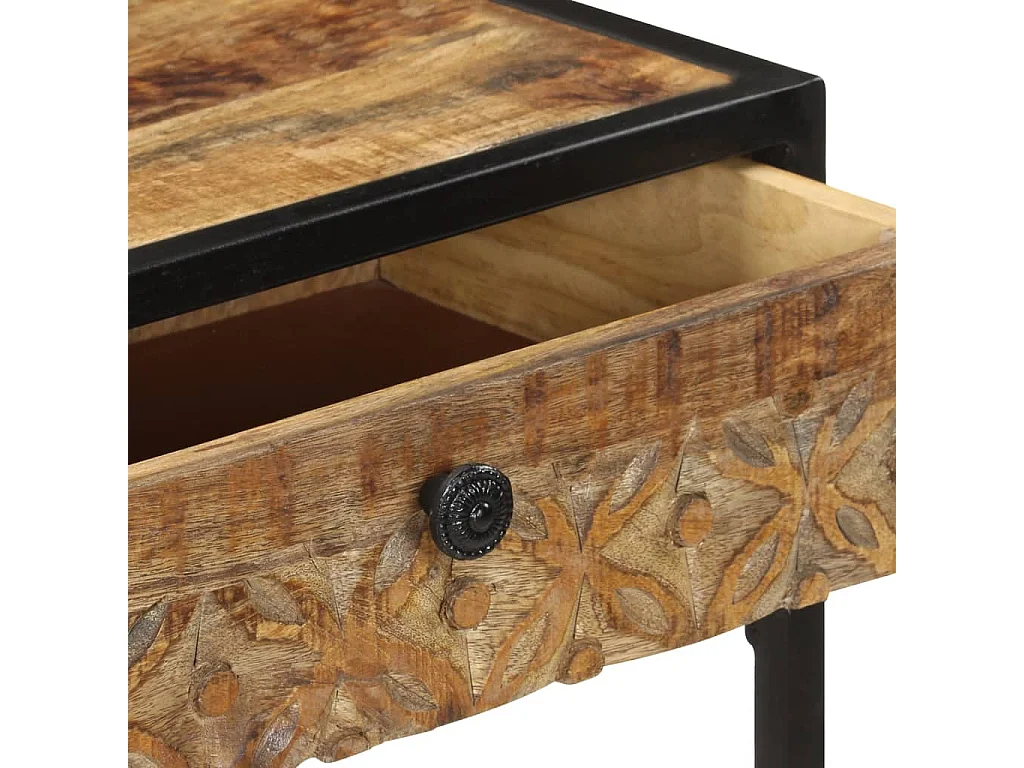 Mesa consola 100x35x75 cm madeira de mangueira maciça