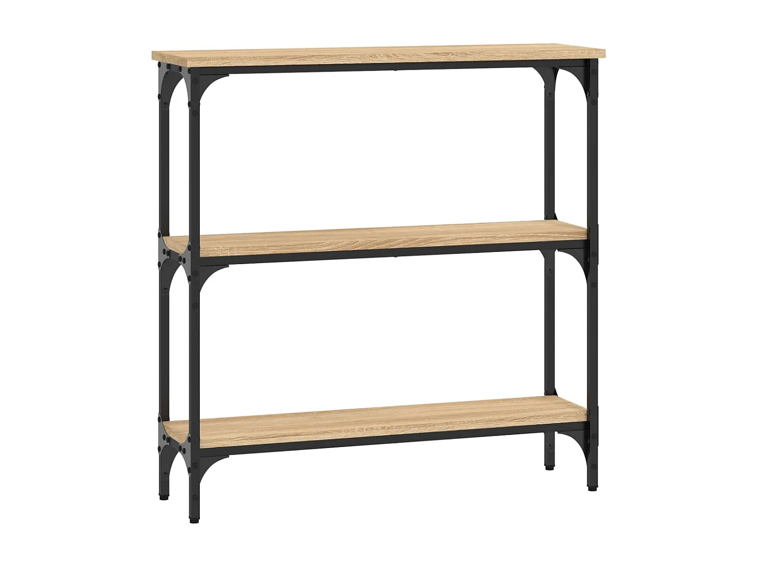 Table console chêne sonoma 75x22,5x75 cm bois d'ingénierie