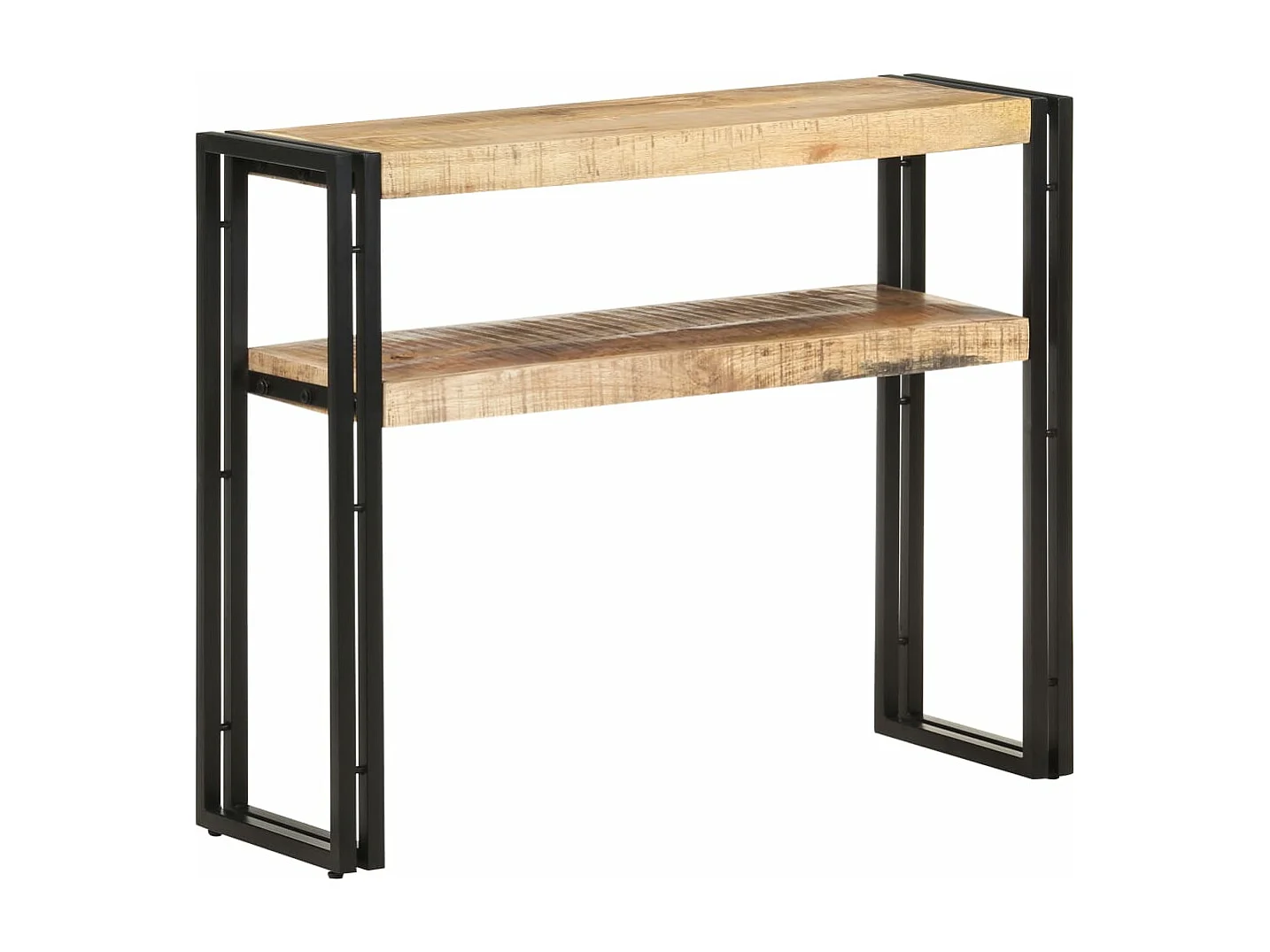 Mesa consola de madera de mango rugosa 90x30x75 cm