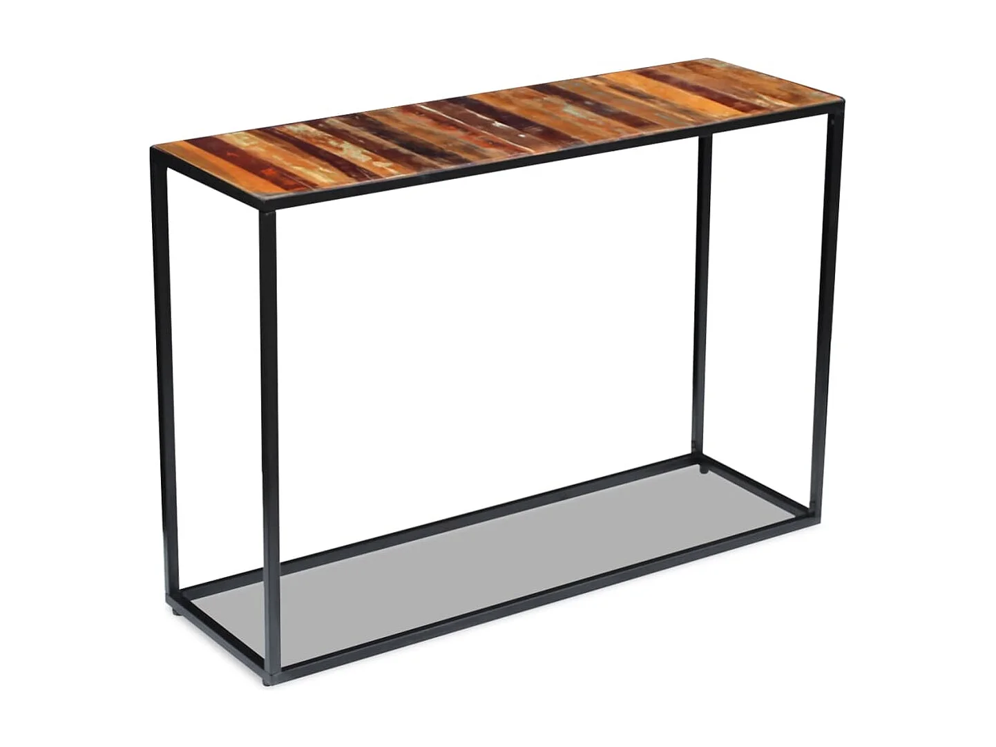 Mesa consola de madera maciza reciclada 110x35x76 cm