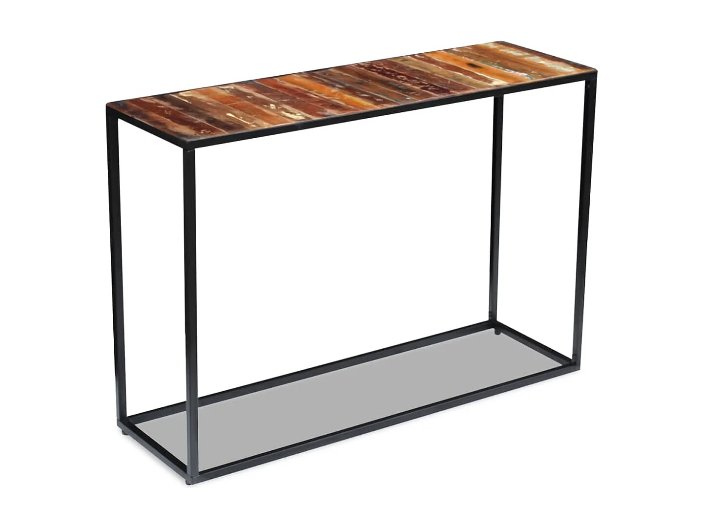 Mesa consola de madera maciza reciclada 110x35x76 cm