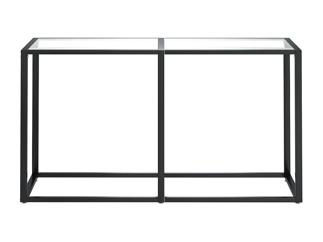 Table console Transparent 140x35x75,5 cm Verre trempé