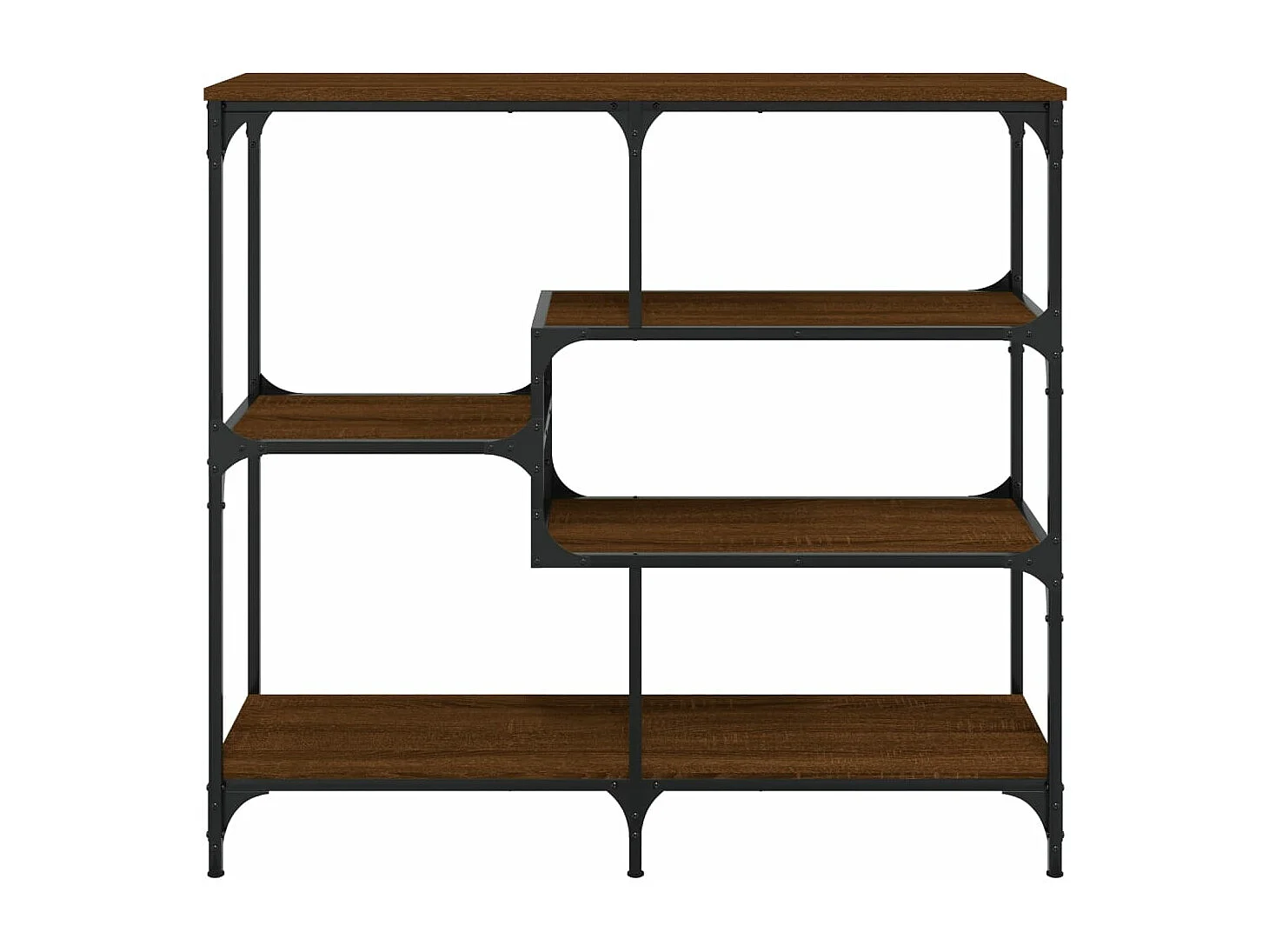 Mesa consola 103x32x95 cm derivados madeira carvalho castanho