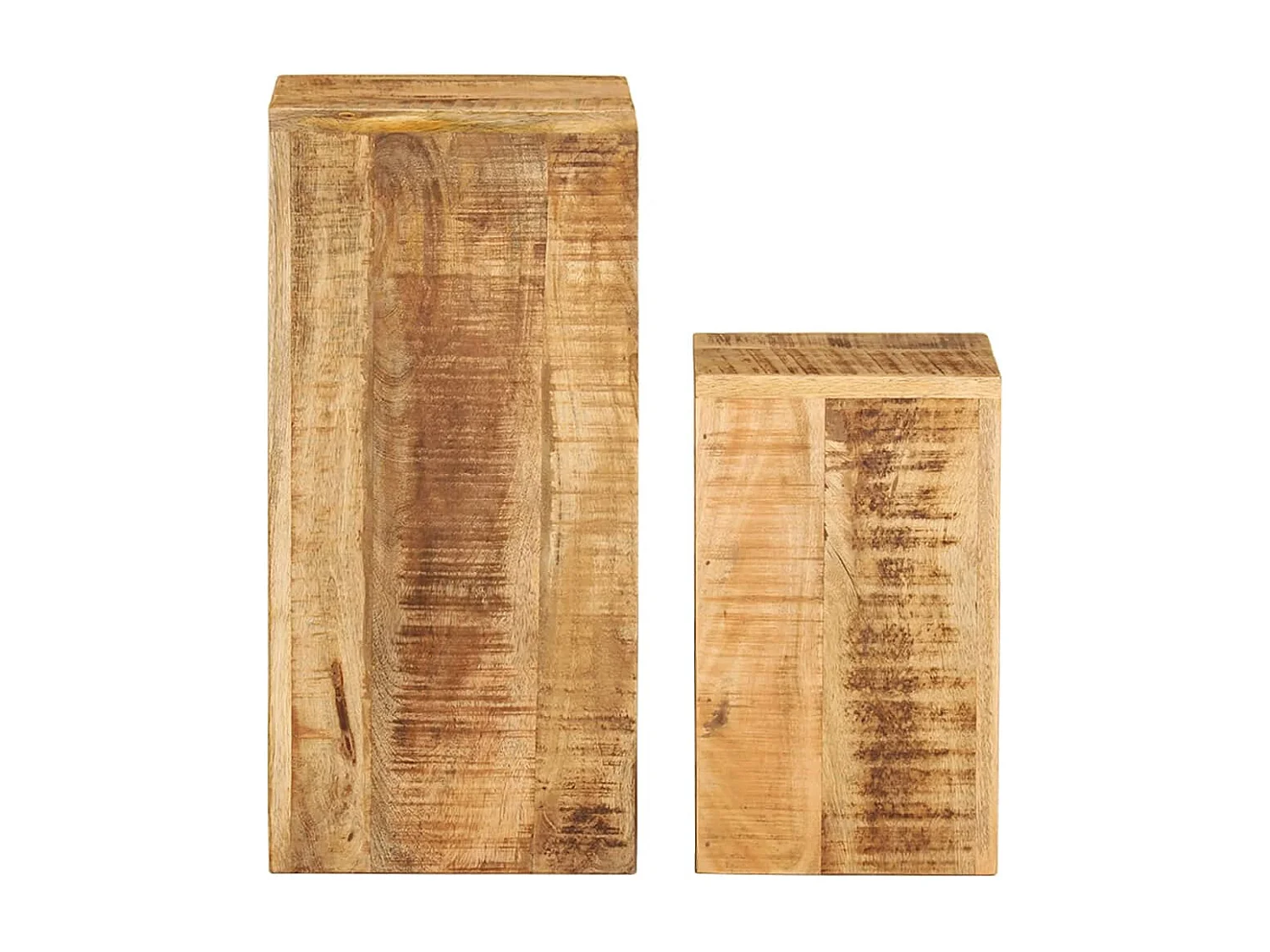 Tables d'appoint 2 pièces Bois de manguier solide