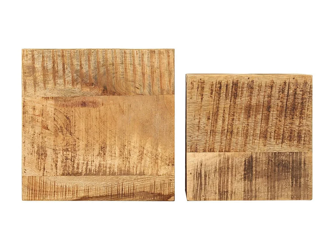 Tables d'appoint 2 pièces Bois de manguier solide