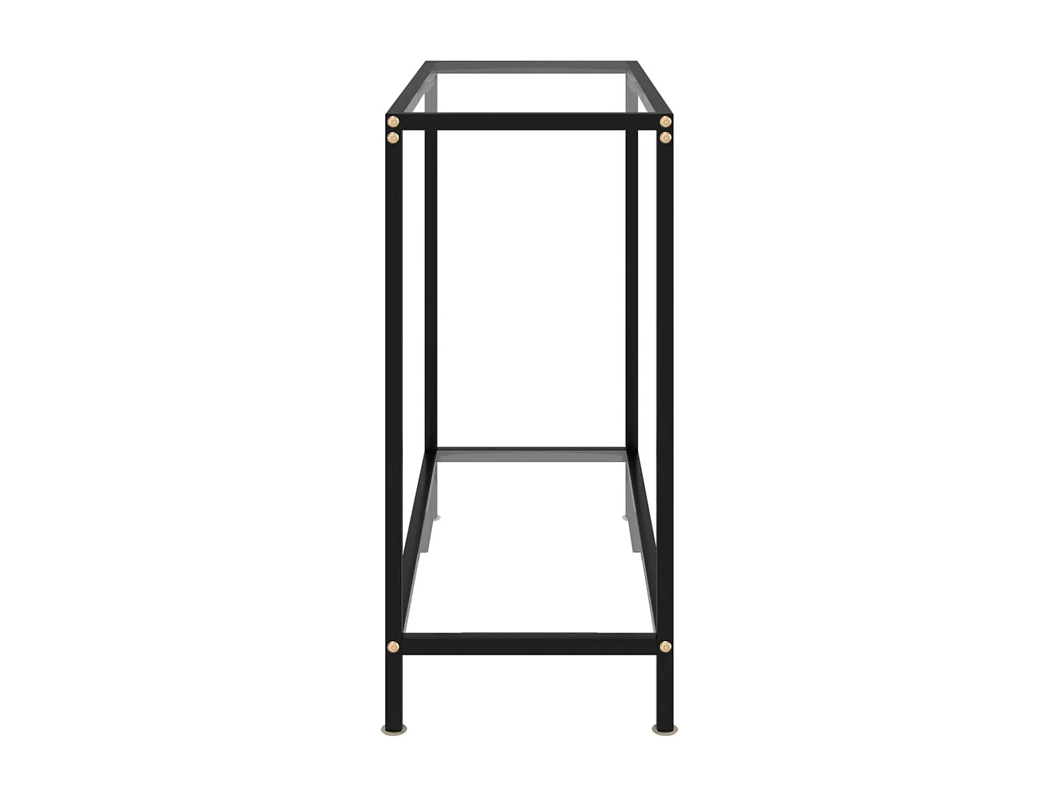 Table console Transparent 80x35x75 cm Verre trempé