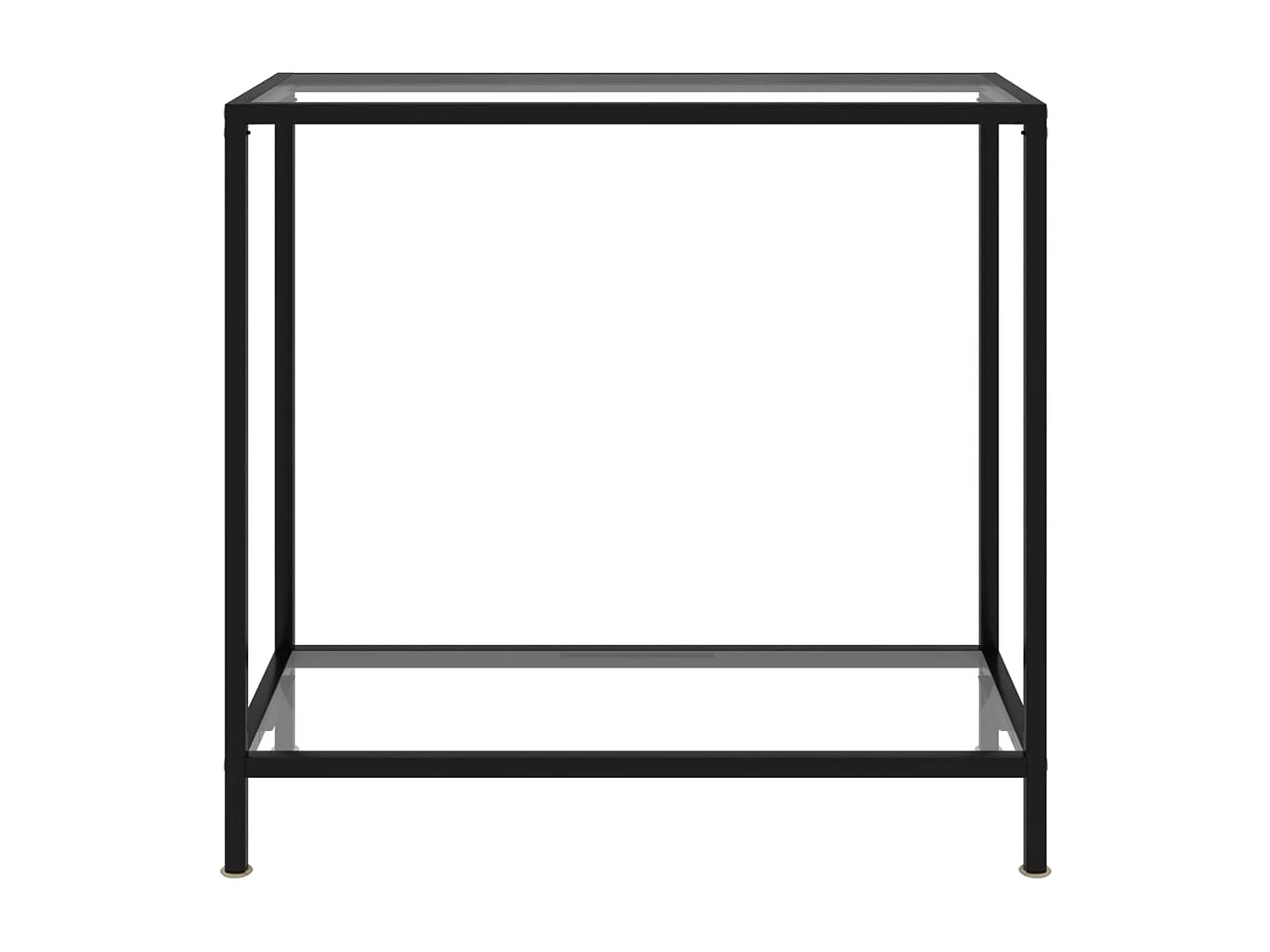 Table console Transparent 80x35x75 cm Verre trempé