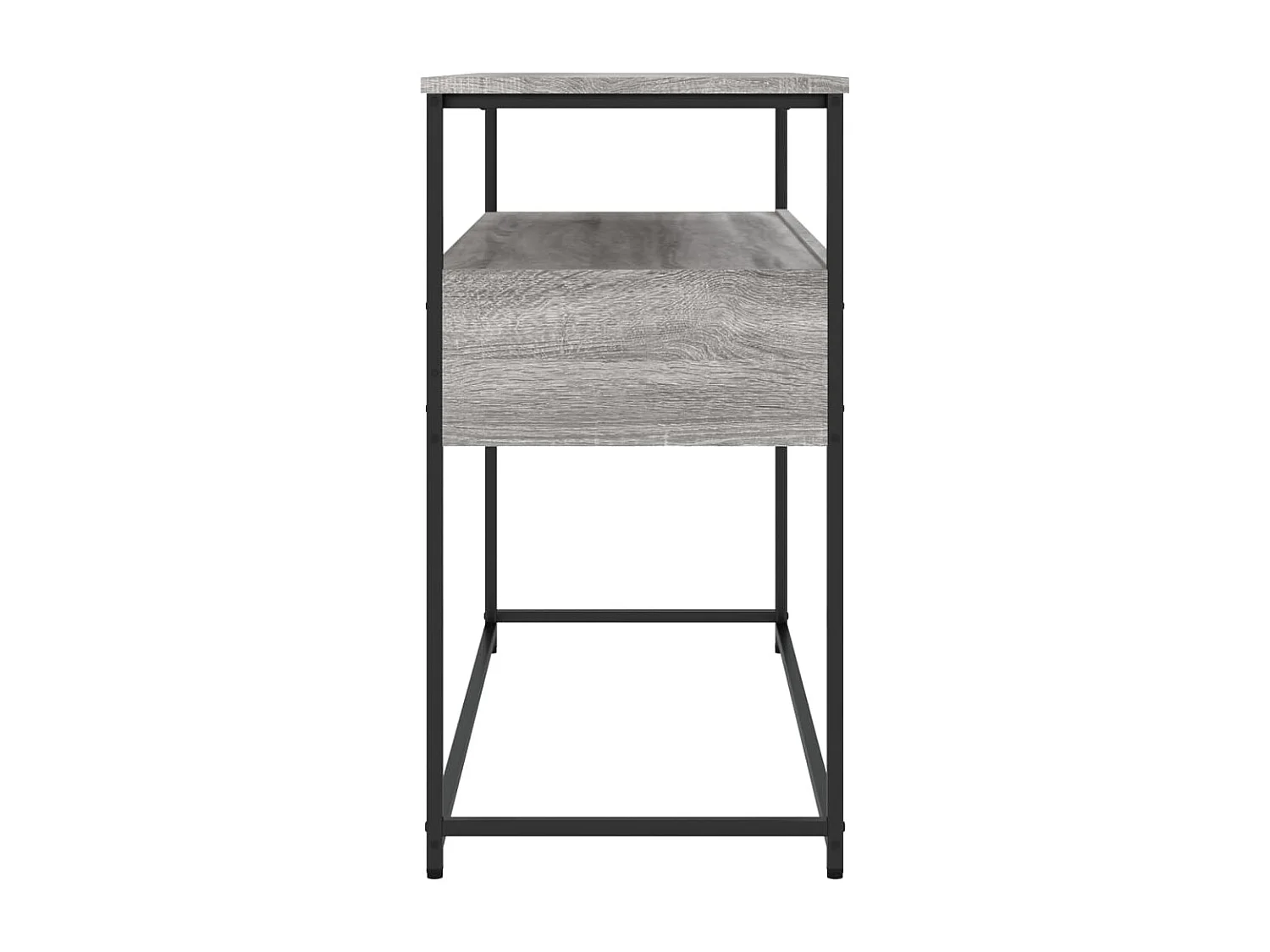 Wandtafel 100x40x75 cm bewerkt hout grijs sonoma eikenkleurig