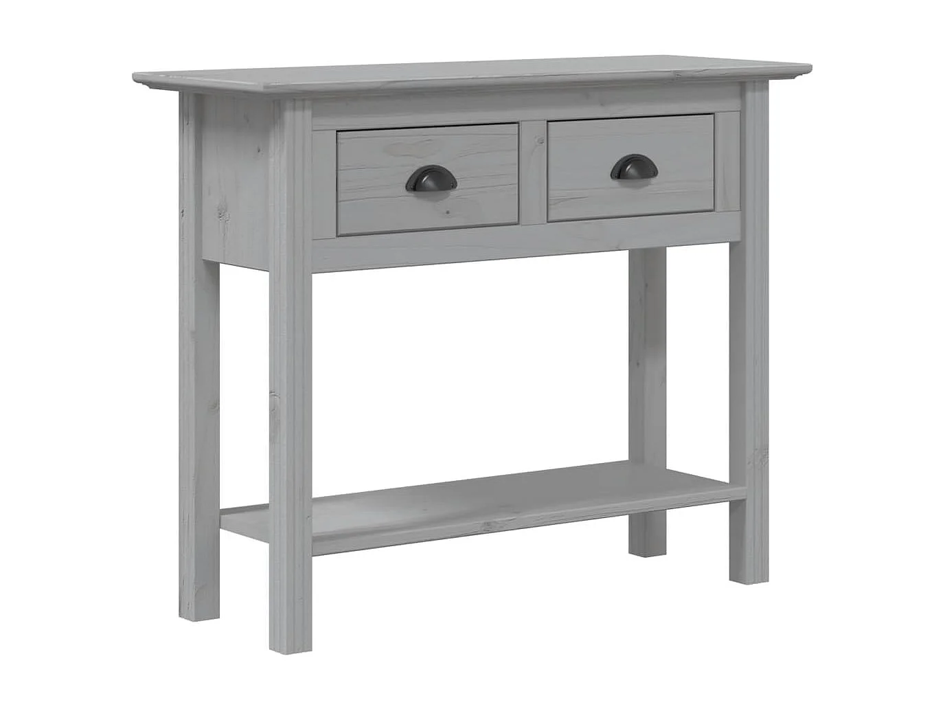 Table console BODO gris 90x34,5x73 cm bois de pin massif