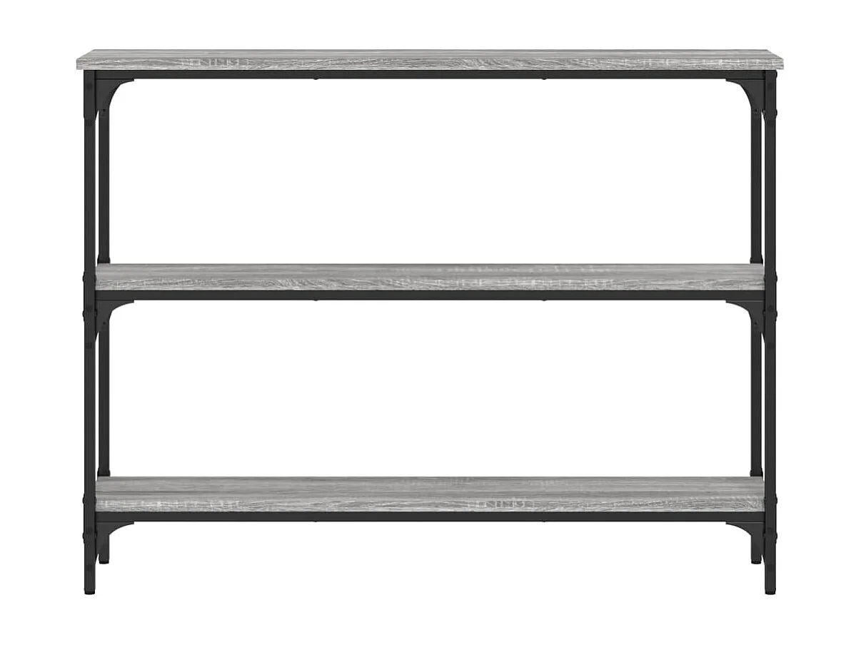 Wandtafel 100x22,5x75 cm bewerkt hout grijs sonoma eikenkleurig