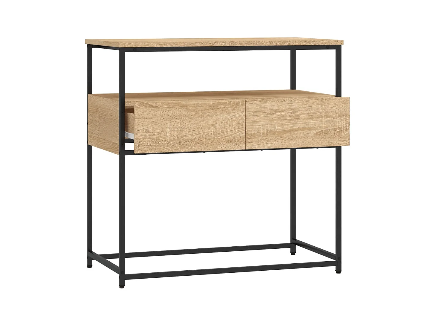 Table console chêne sonoma 75x40x75 cm bois d'ingénierie