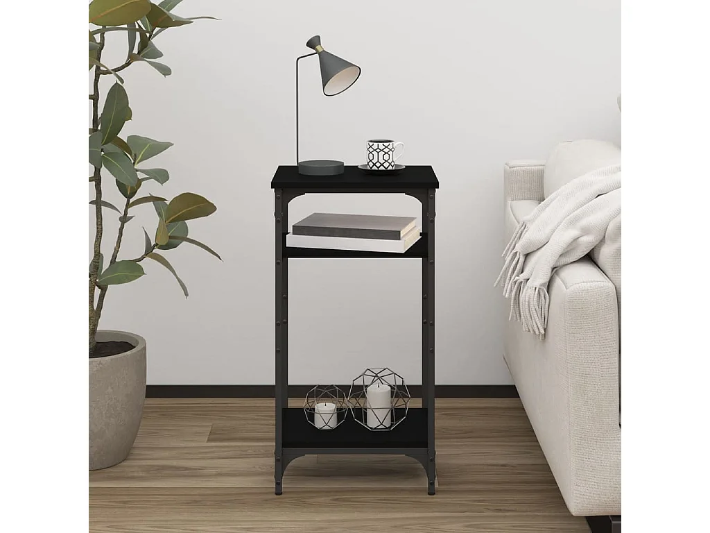 Table d'appoint Noir 40x30x75 cm Bois d'ingénierie