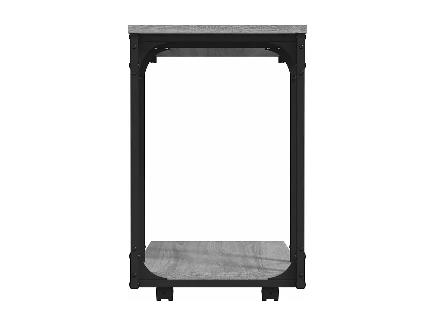 Table d'appoint à roues Sonoma gris 50x35x55,5 cm